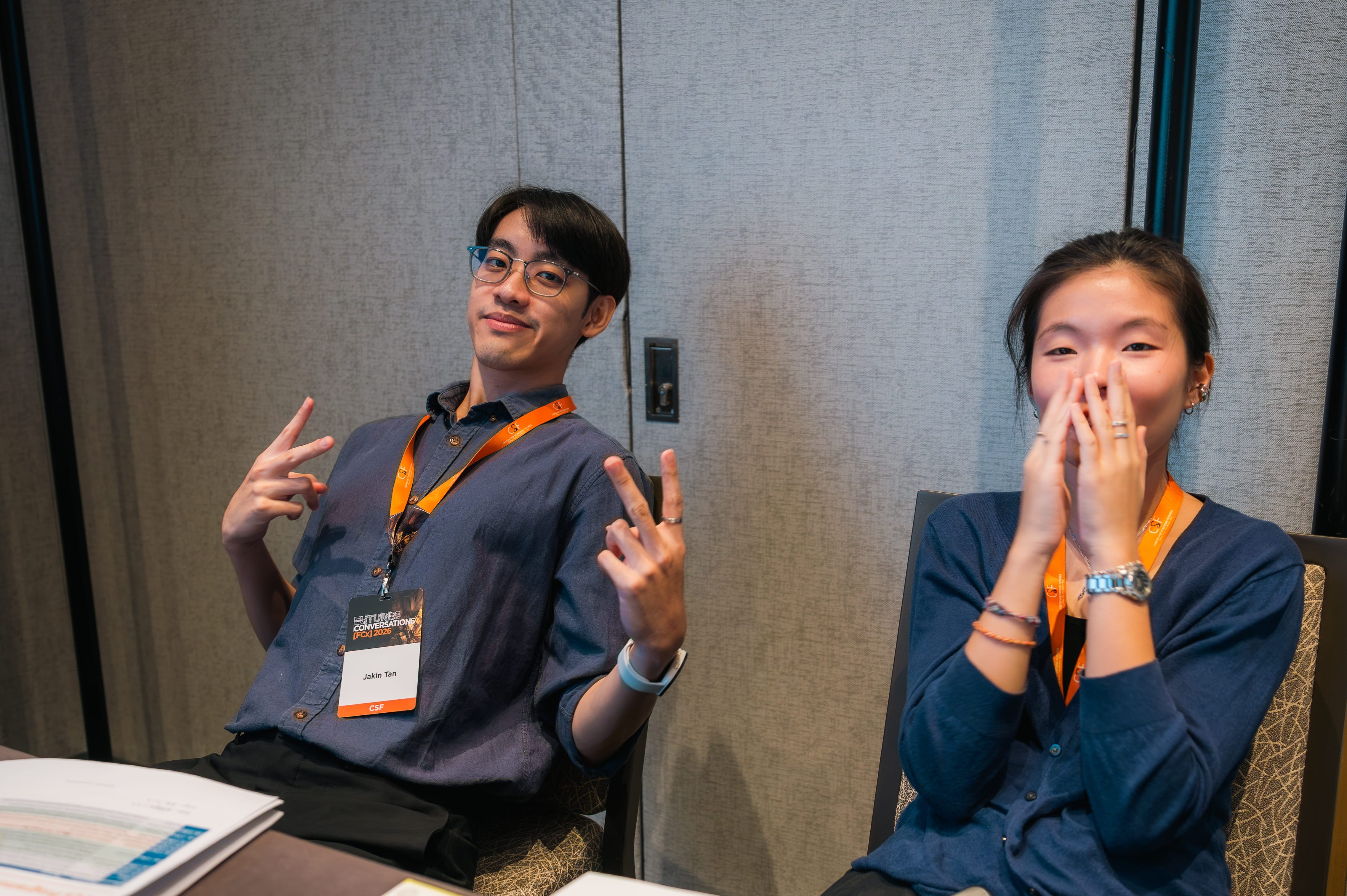 2 CSF summer 2026 interns having a good time